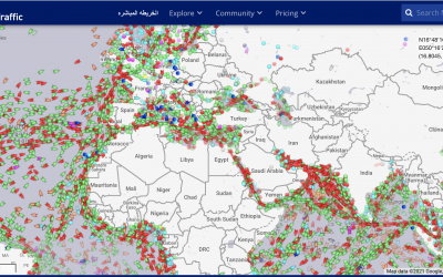 موقع marine traffic لتتبع حركة السفن حول العالم