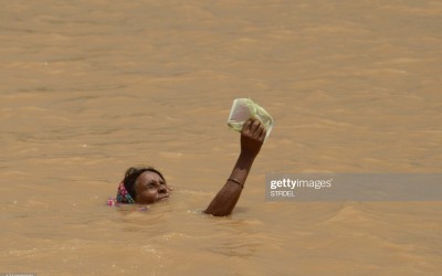 حقيقة صورة جريدة الدستور عن فيضان السودان