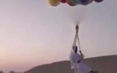 حقيقة صور ربط سعودي في بلالين احتفالًا بعيد ميلاده