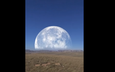فيديو ظهور القمر وحجبه للشمس وغيابه في 30 ثانية جرافيك