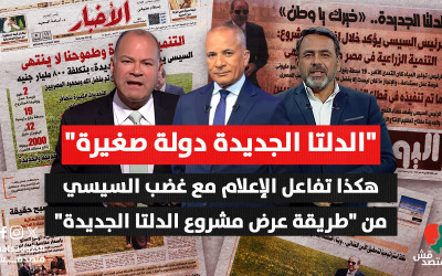 "الدلتا الجديدة دولة صغيرة".. هكذا تفاعل الإعلام مع غضب السيسي من "طريقة عرض مشروع الدلتا الجديدة"