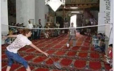 حقيقة صورة لعب الإسرائيليون داخل المسجد الأقصى