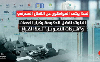 لهذا يبتعد المواطنون عن القطاع المصرفي البنوك تفضل الحكومة وكبار العملاء.. و"شركات التمويل" تملأ الفراغ