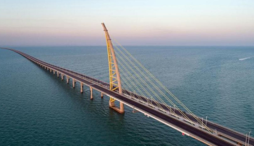 حقيقة فيديو بناء جسر الملك سلمان  بين مصر والسعودية