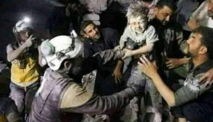 هذه الصورة من سوريا وليست للحظة خروج الطفل ريان