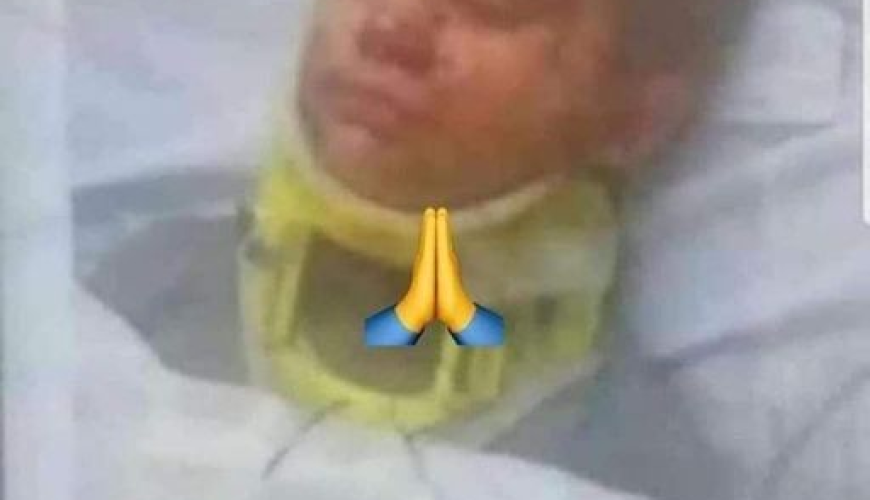 هذه صورة طفل أمريكي أصيب في حادث سيارة وليست أخر صورة لريان