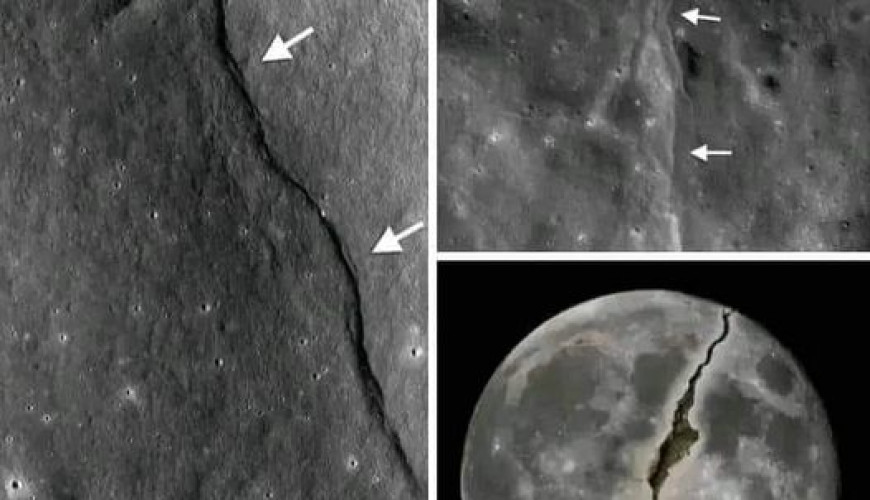 حقيقة صور لوكالة ناسا تظهر انشقاق القمر