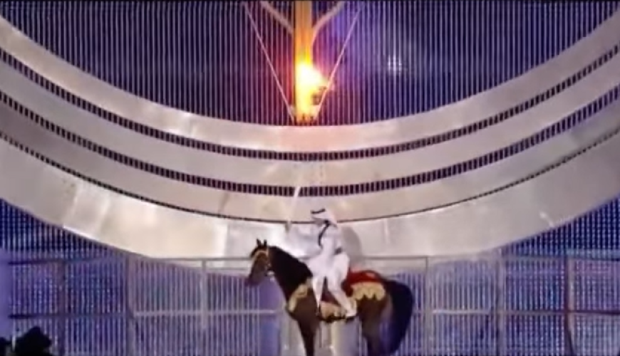 فيديو "لحظة اضاءة شعلة مونديال قطر" من حفل دورة الألعاب الآسيوية 2006