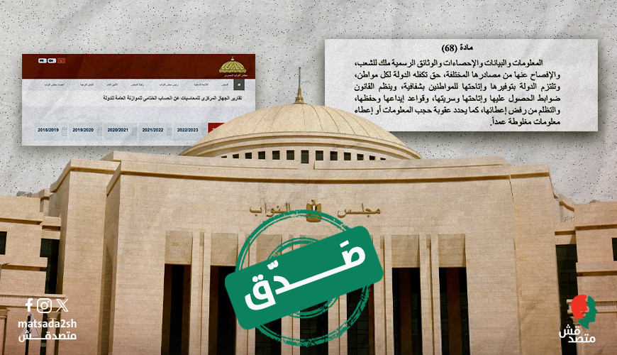 صَدّق | مجلس النواب حذف تقارير "ملاحظات الجهاز المركزي للمحاسبات" من على موقعه
