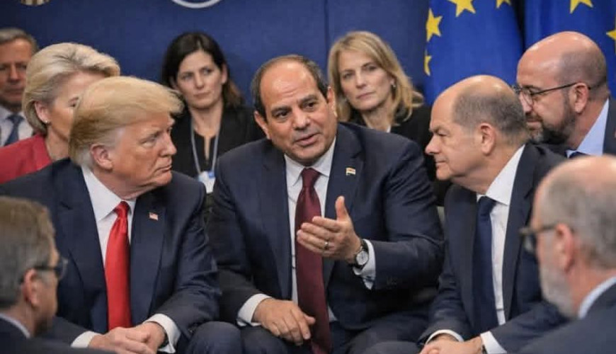 صورة السيسي وسط قادة العالم صُنعت بواسطة الذكاء الاصطناعي