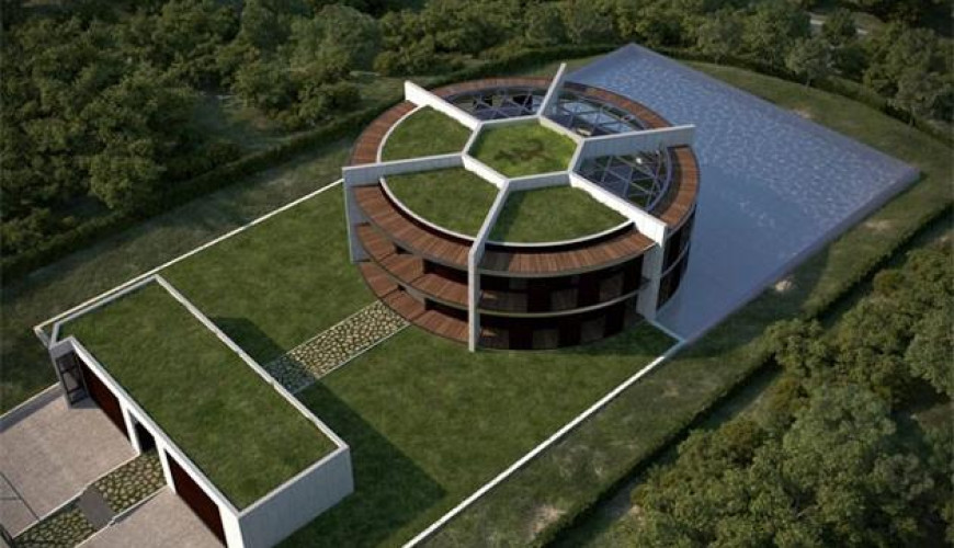 صور "منزل ميسي على شكل ملعب كرة" تصميم مقترح لم يُنفذ